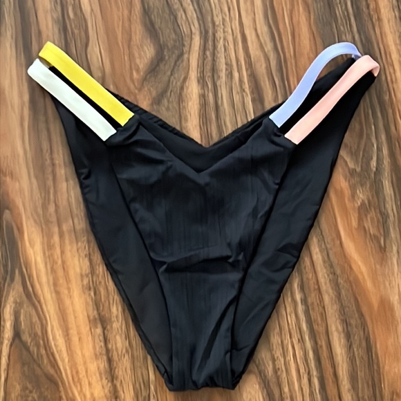 NWOT Hurley High Leg Ribbed Bikini Bottom - Picture 5 of 16